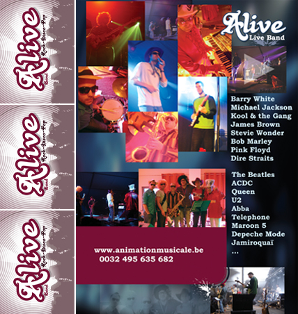 Alive Live Band, groupe Rock Disco Pop de r�f�rence pour des shows de qualit�s
